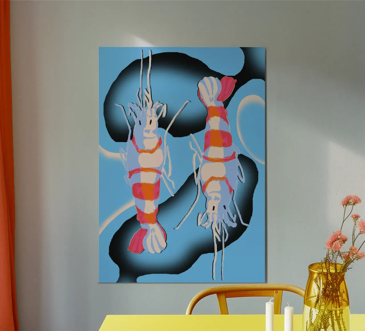 Twin Shrimp poster da illustfire