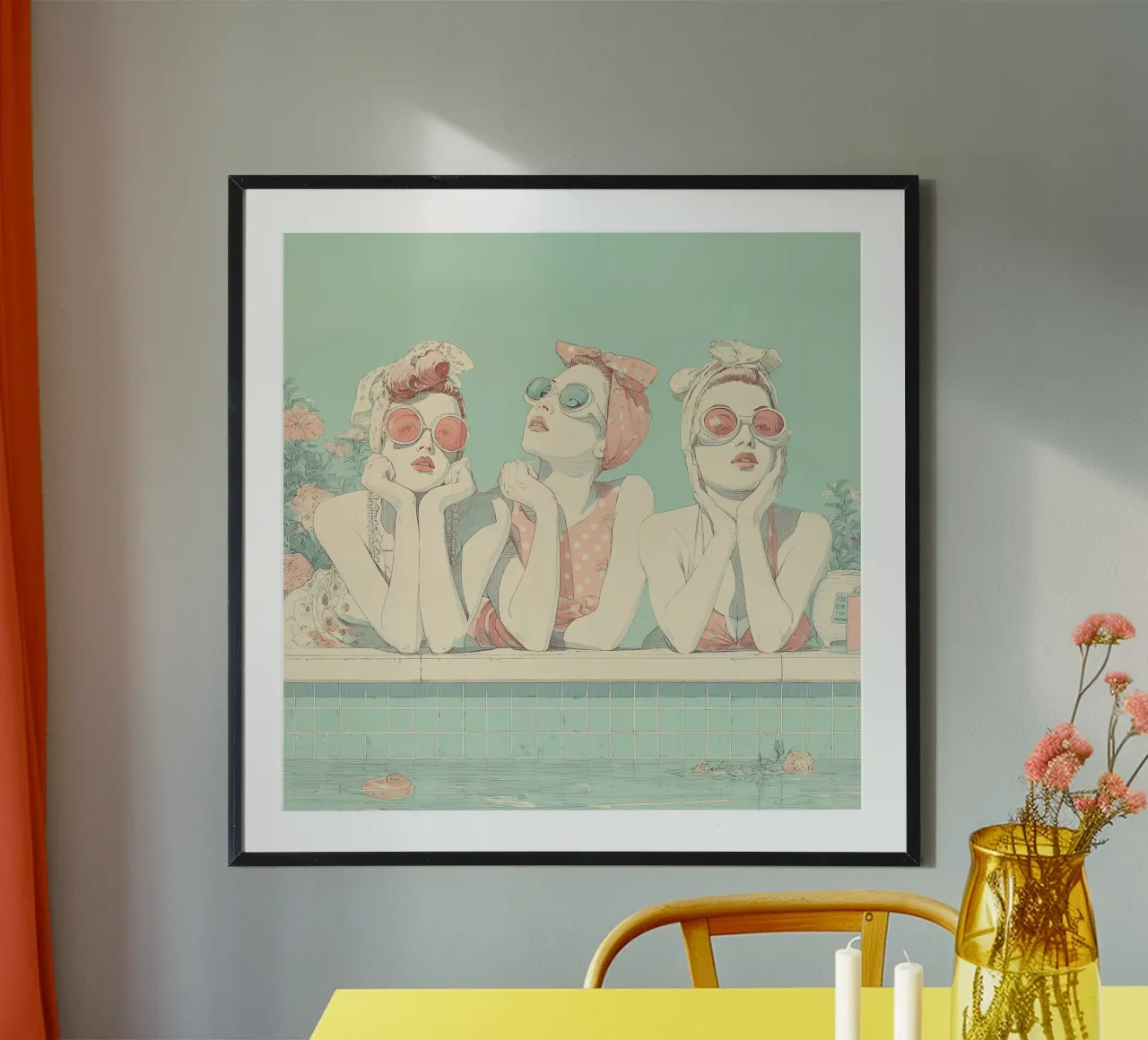Piscina anni '50 poster da Rita