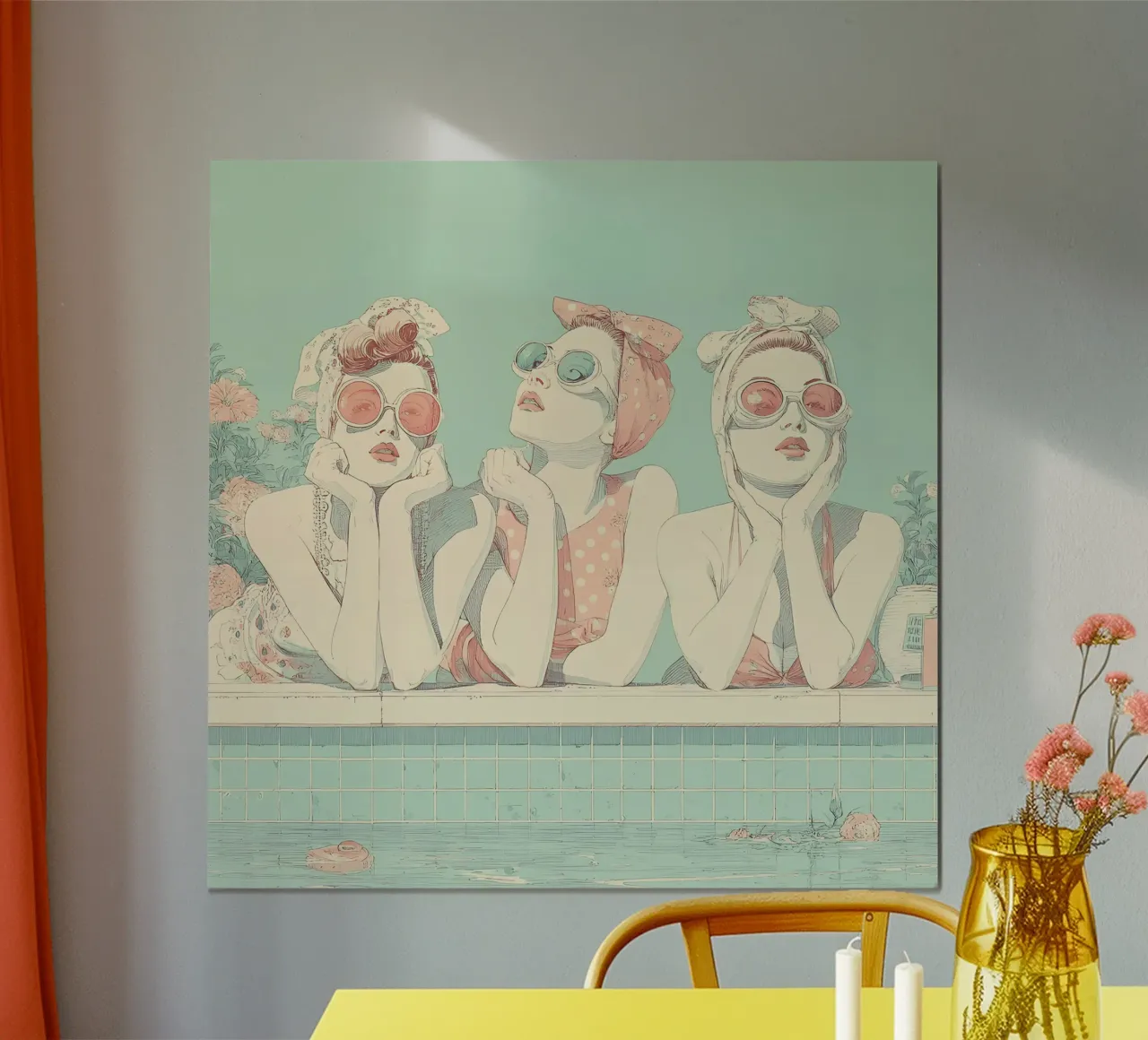 Piscina anni '50 poster da Rita