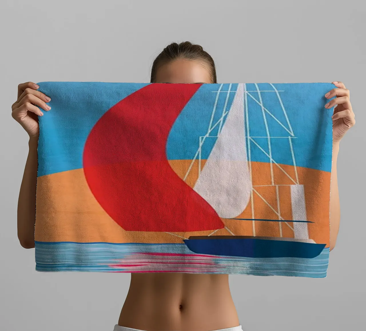 Adrift with summer breeze towel by Rita