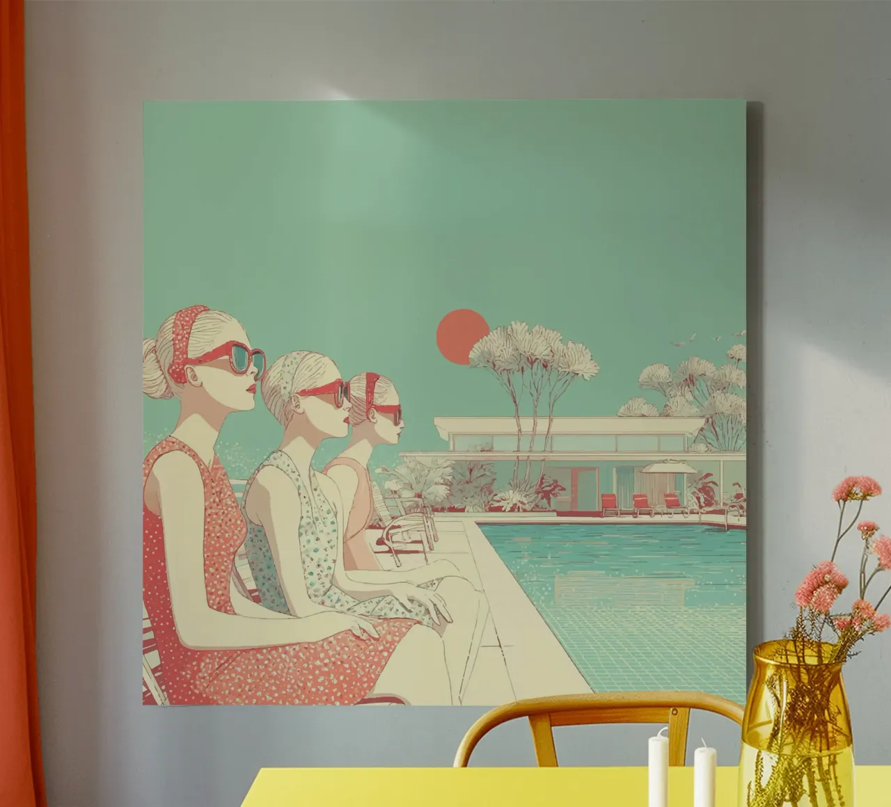Californian Spring canvas with Floater frame by Rita
