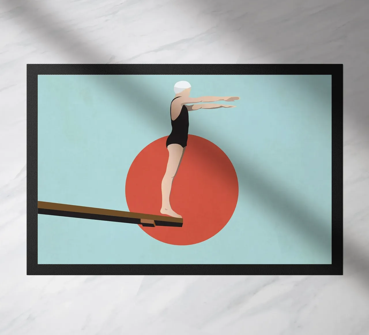Diving board doormat by Rita