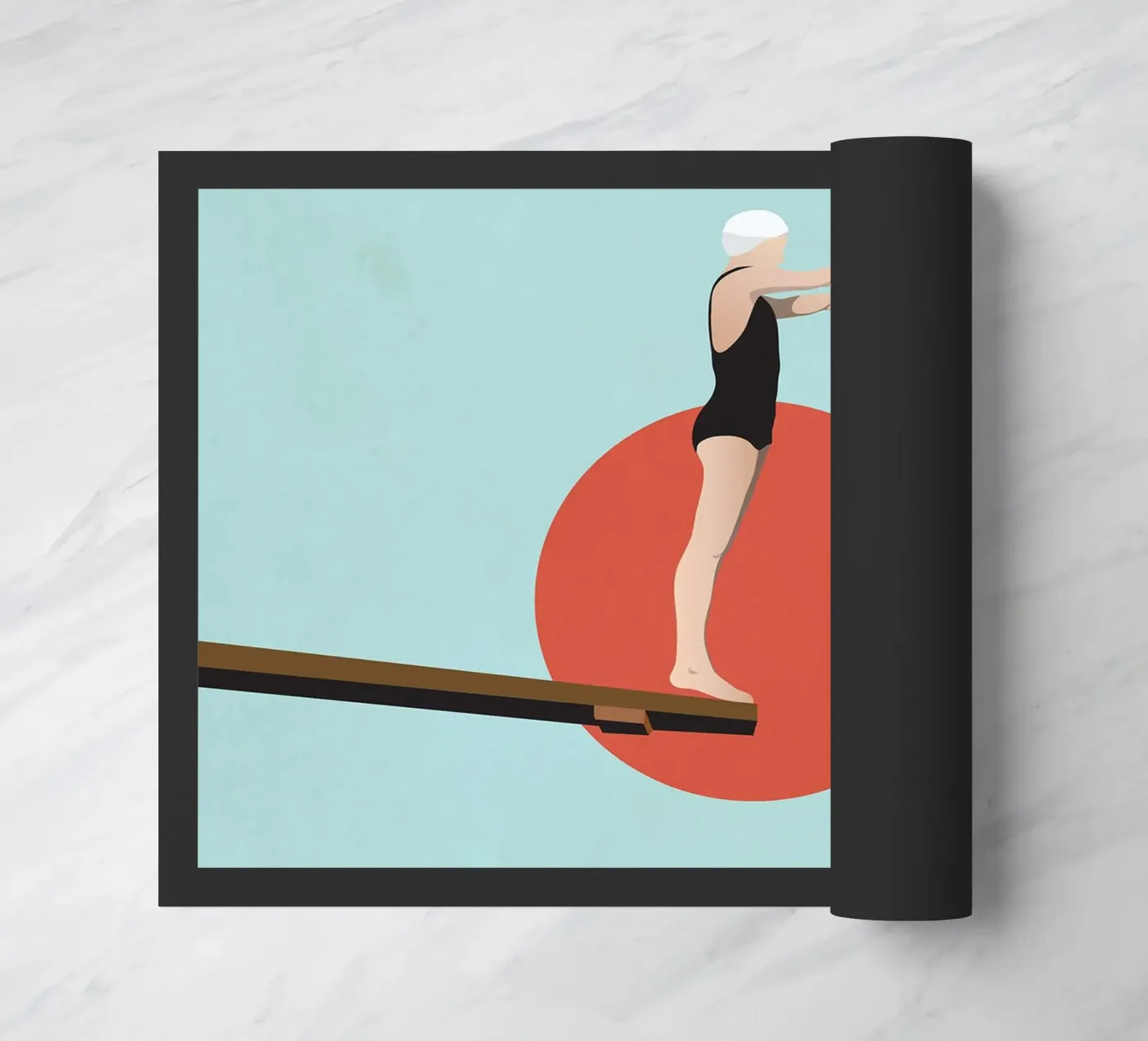 Diving board doormat by Rita