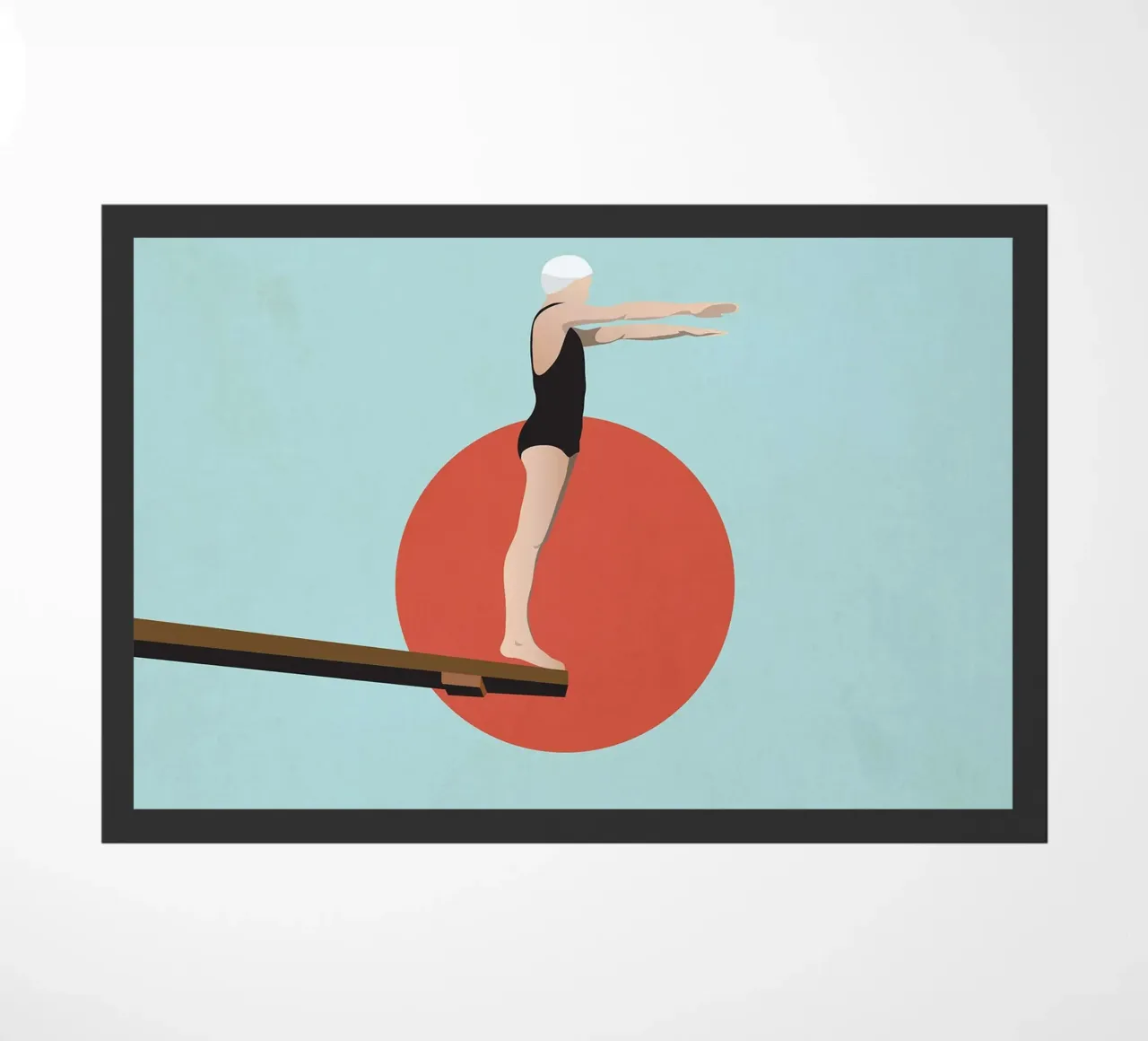 Diving board doormat by Rita