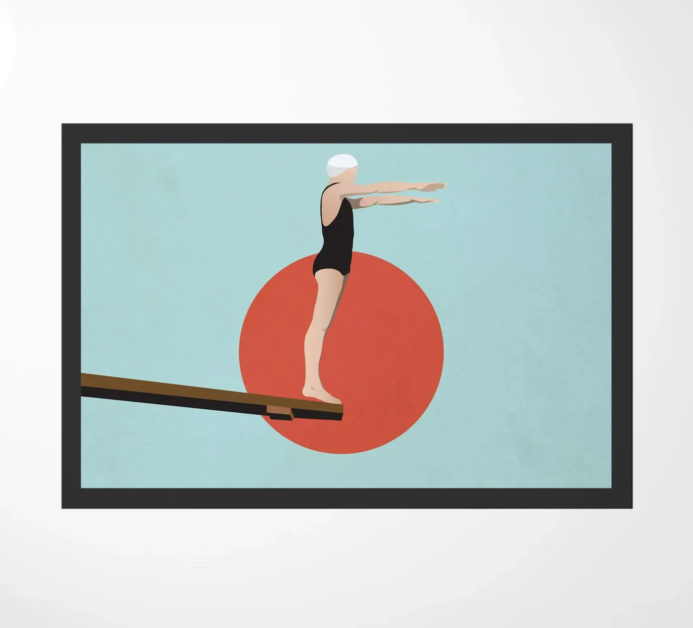 Diving board doormat by Rita