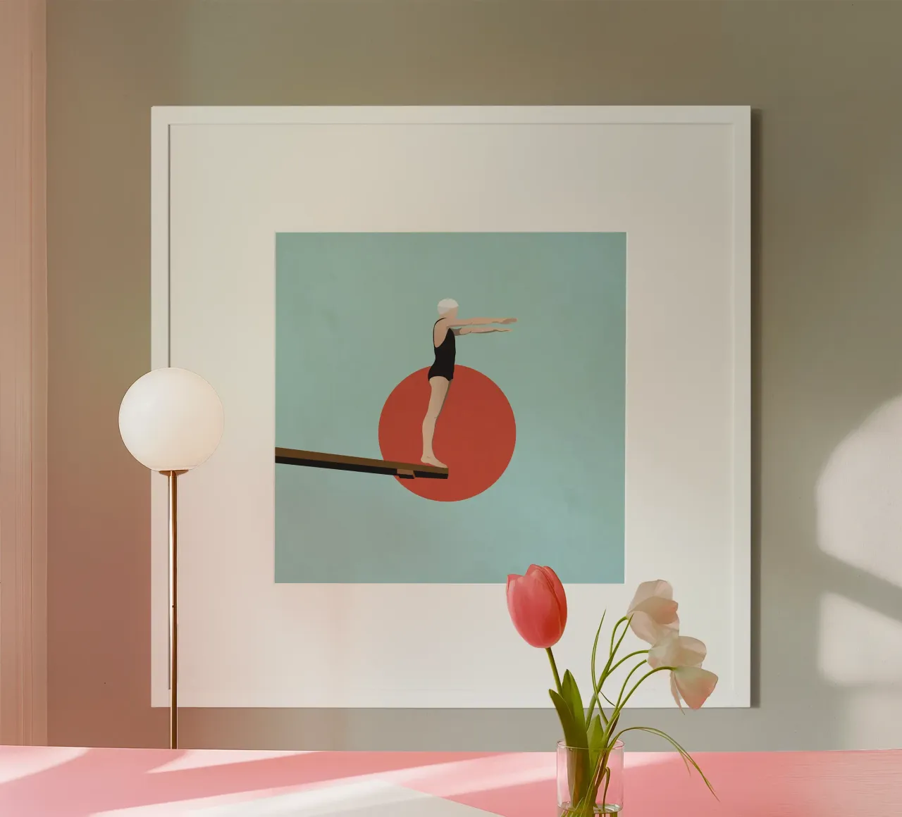 Diving board poster by Rita