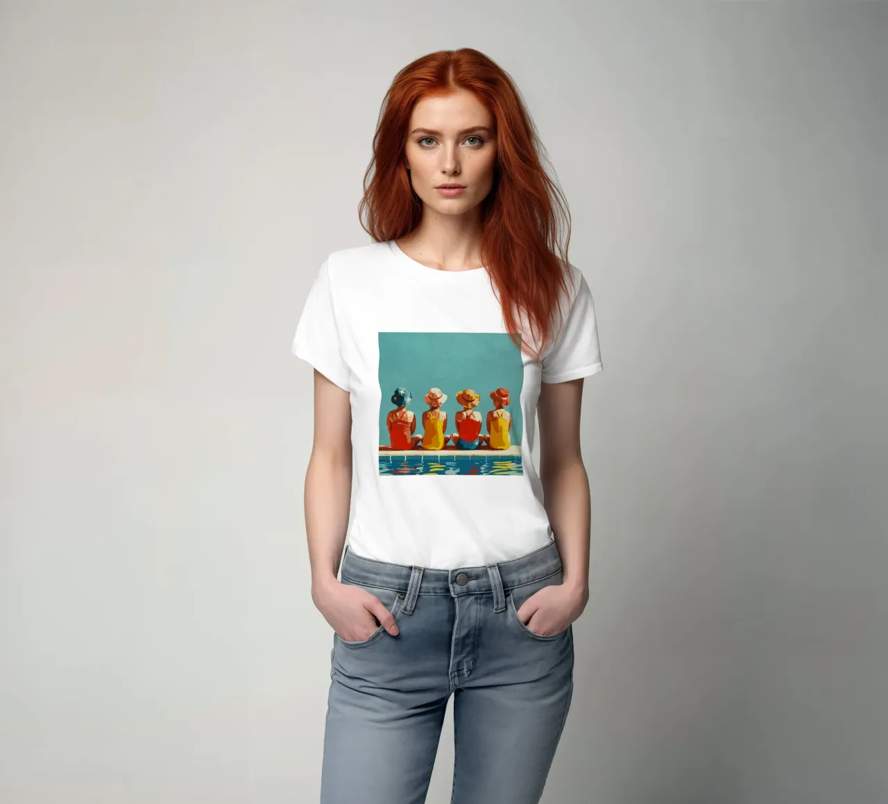 Ragazze in piscina t-shirt da Rita