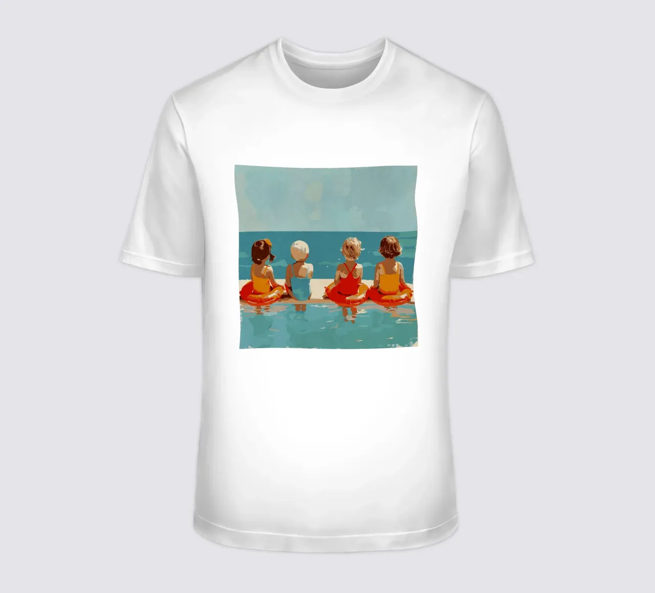 Momenti felici in piscina t-shirt da Rita