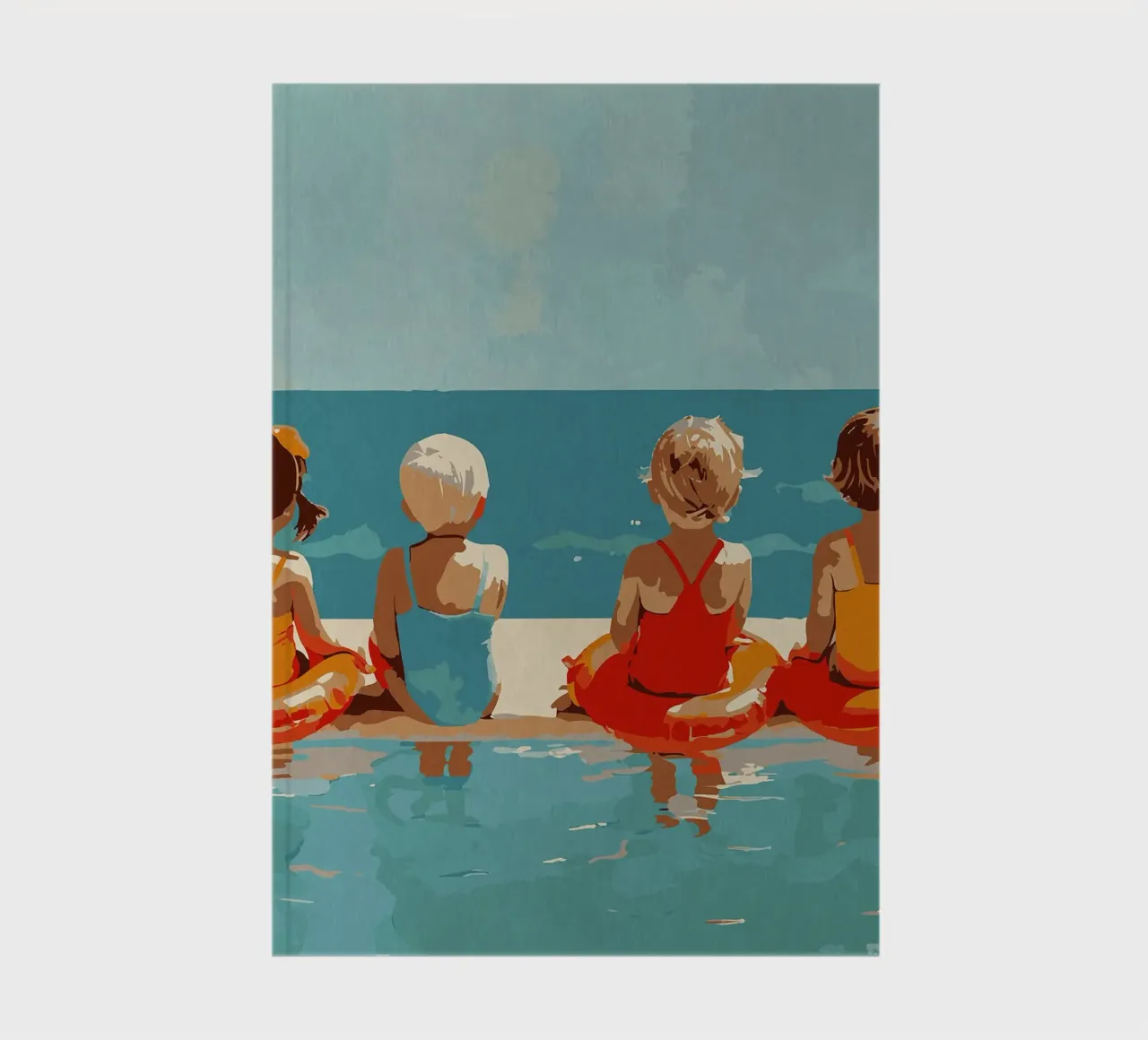 Happy Times in the Pool notebook by Rita