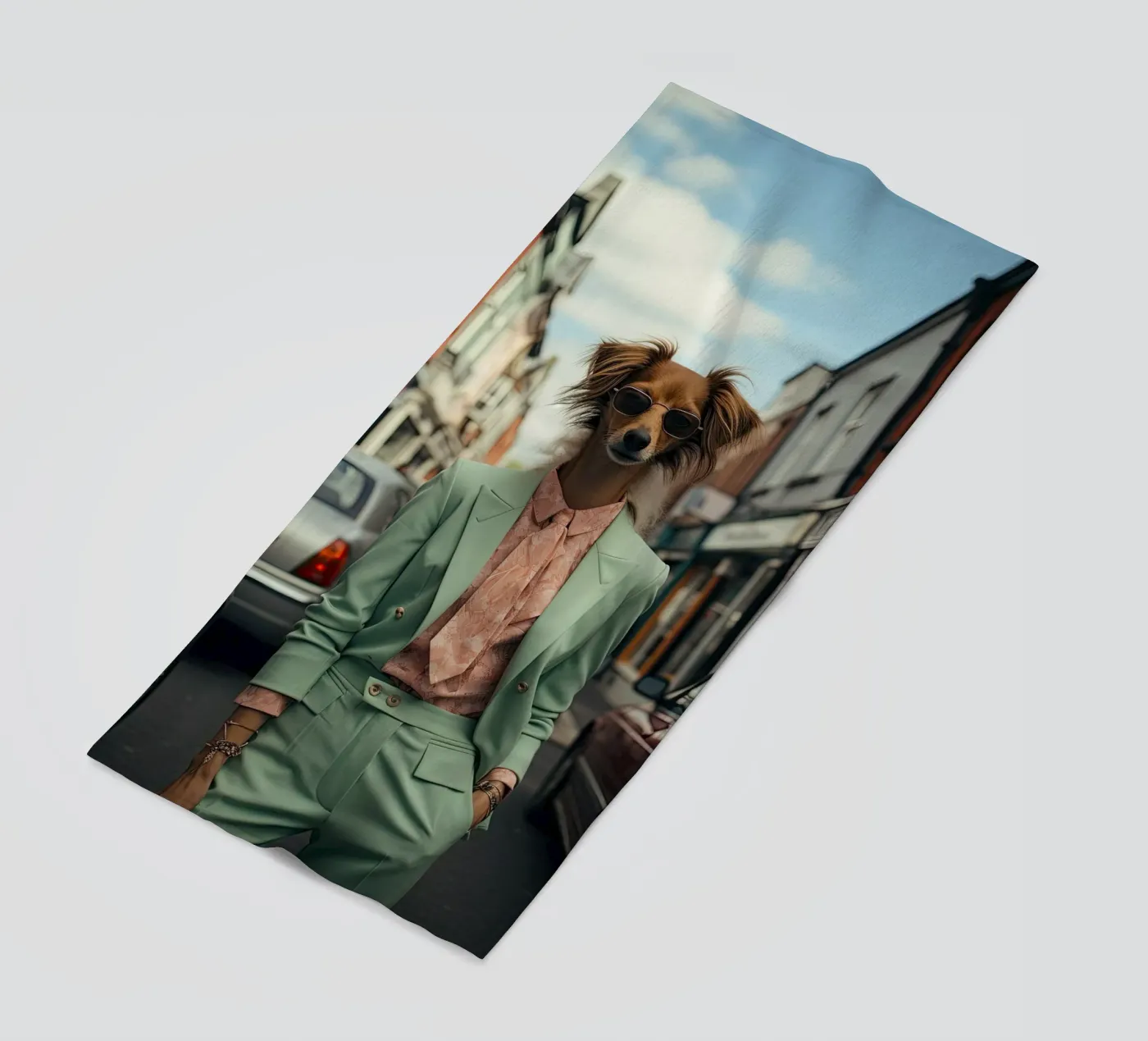 Samuel Strandtuch von Affiches Chien Originales – Dogland