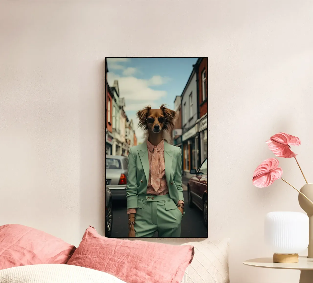 Samuel acrylic glass by Affiches Chien Originales – Dogland