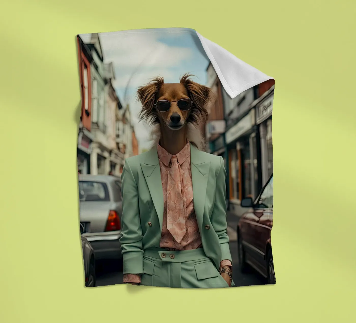 Samuel fleecedeken van Affiches Chien Originales – Dogland