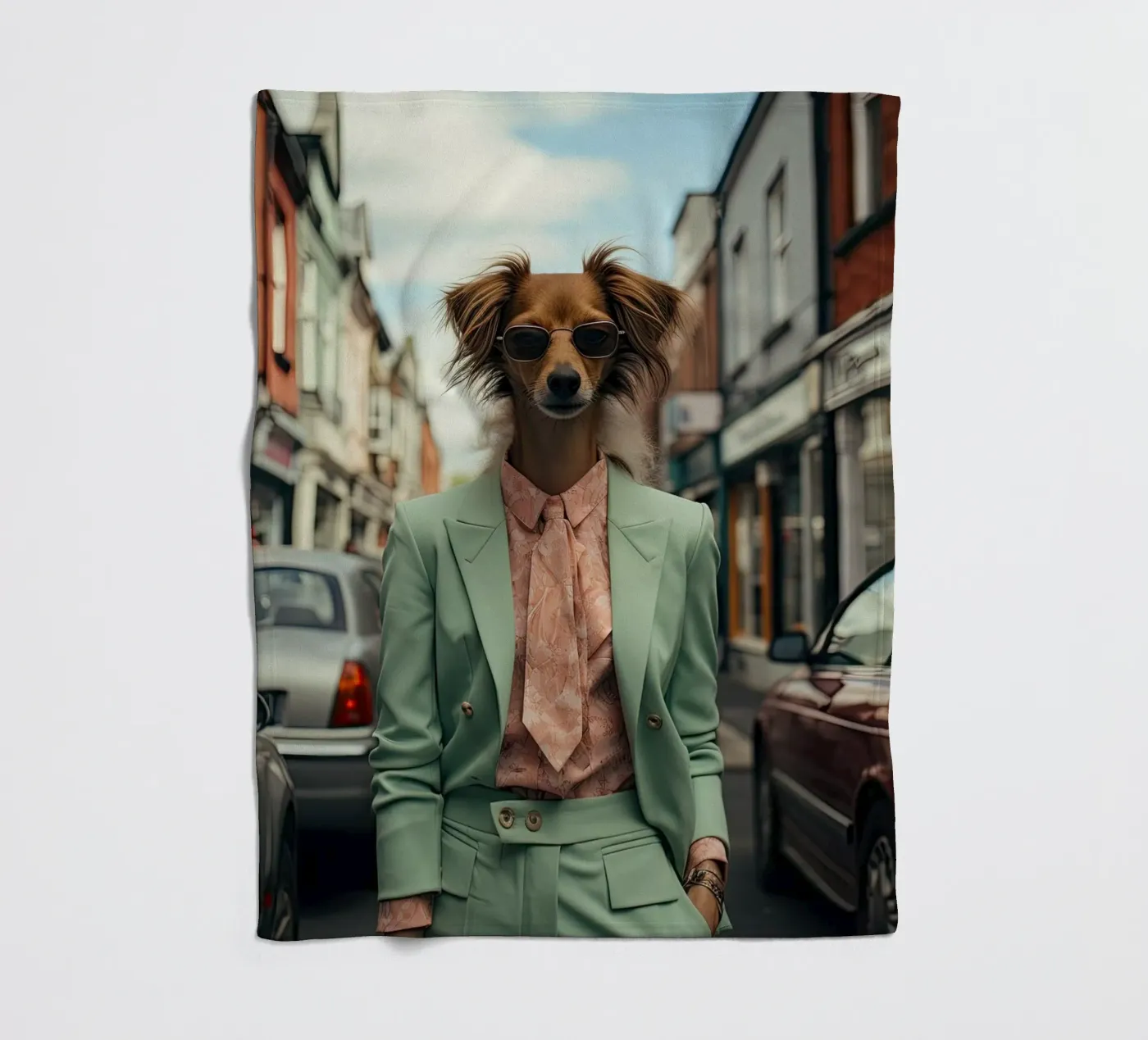 Samuel fleecedeken van Affiches Chien Originales – Dogland
