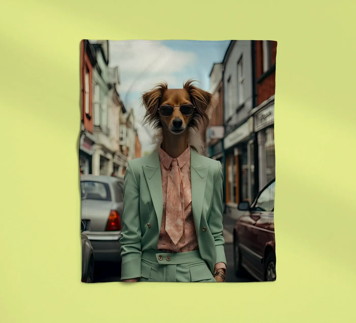 Samuel fleecedeken van Affiches Chien Originales – Dogland