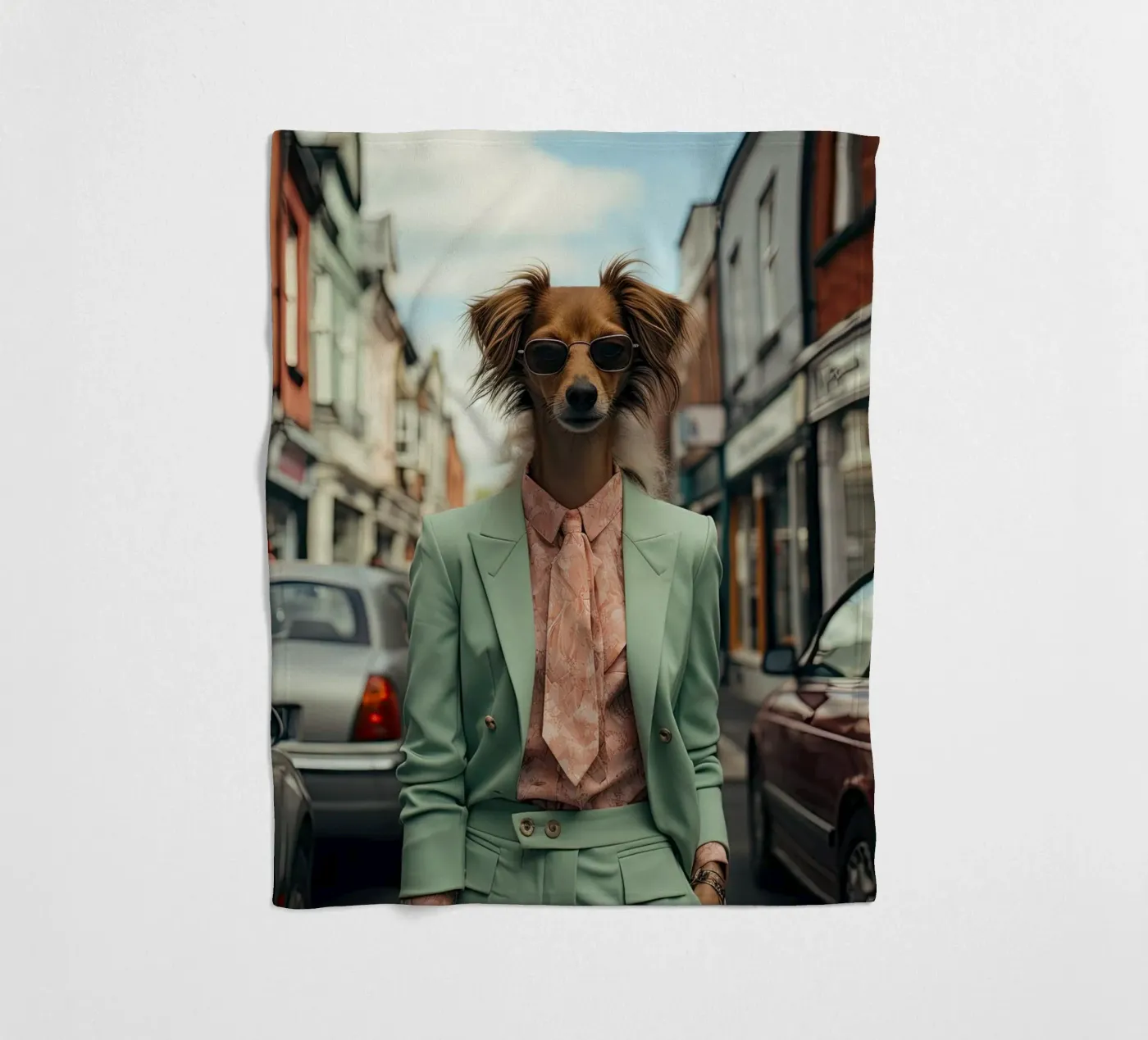 Samuel fleecedeken van Affiches Chien Originales – Dogland