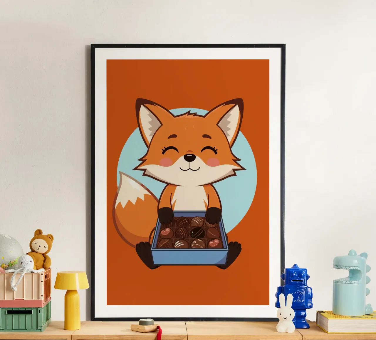 Foxy Leckereien Poster von DesignDoodle
