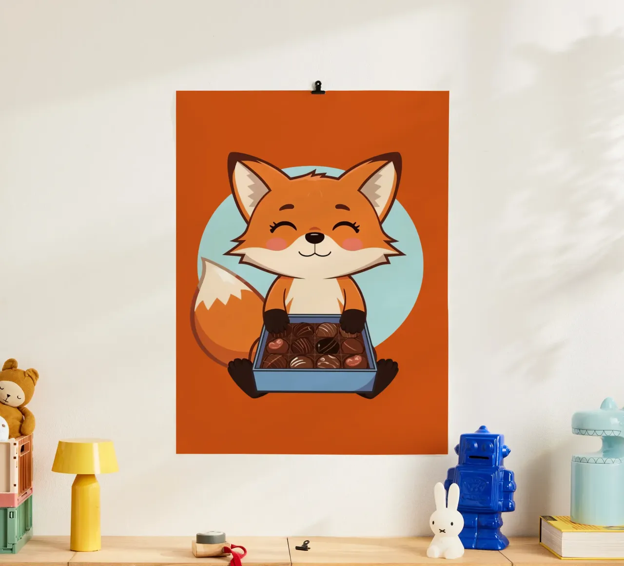 Foxy Leckereien Poster von DesignDoodle