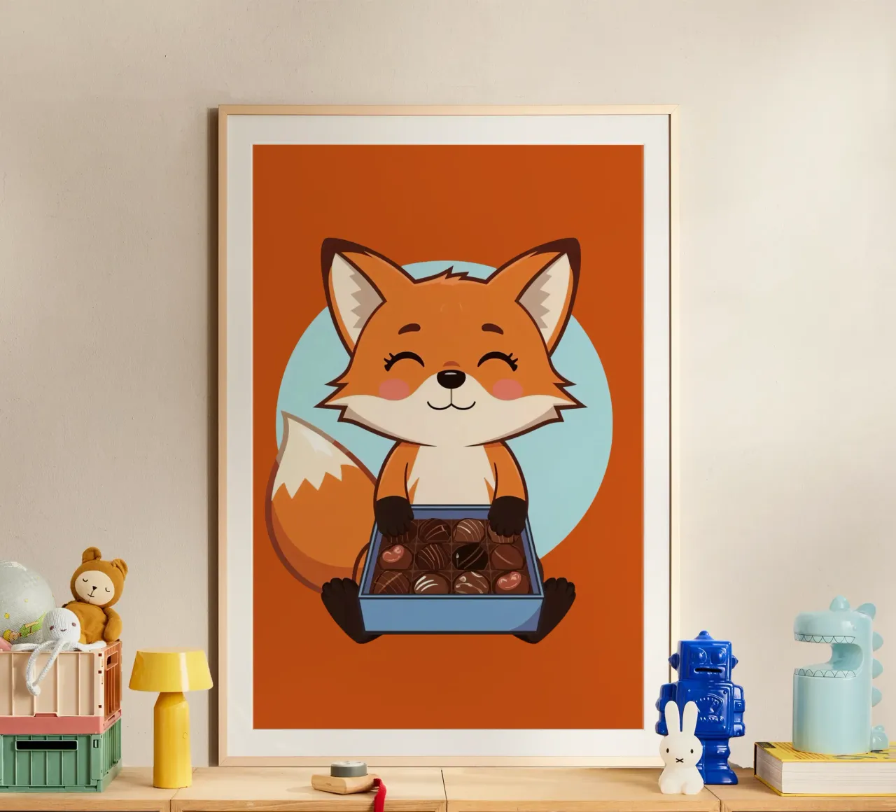 Foxy Leckereien Poster von DesignDoodle