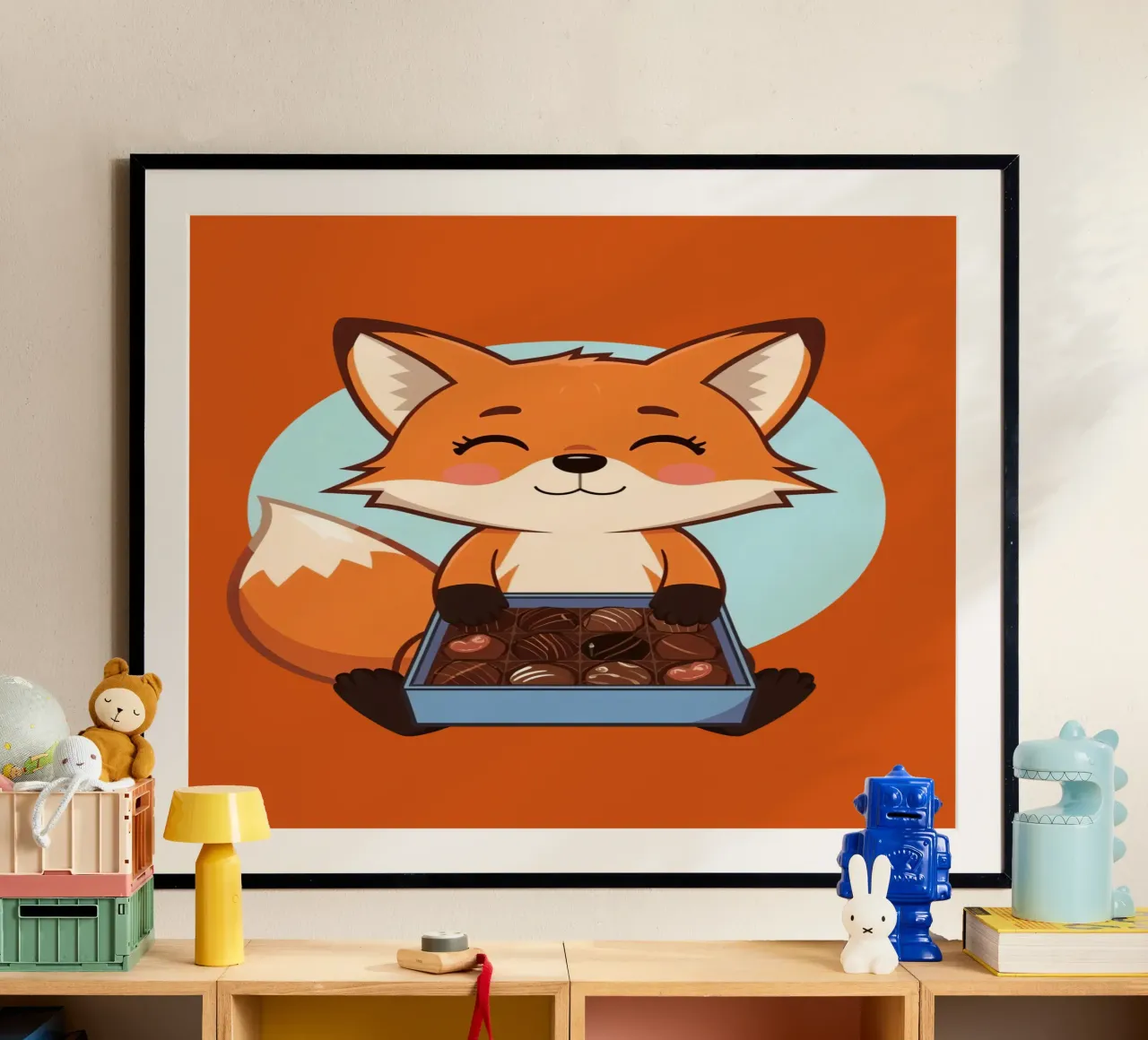 Foxy Leckereien Poster von DesignDoodle