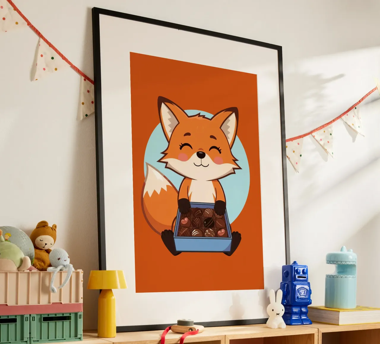 Foxy Leckereien Poster von DesignDoodle