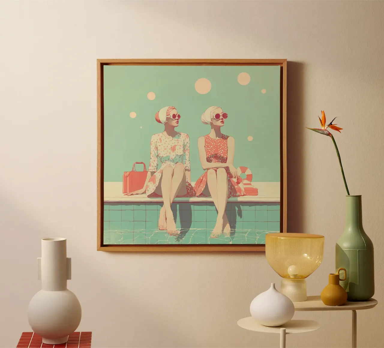 Geen zwemperiode canvas met Baklijst van Rita
