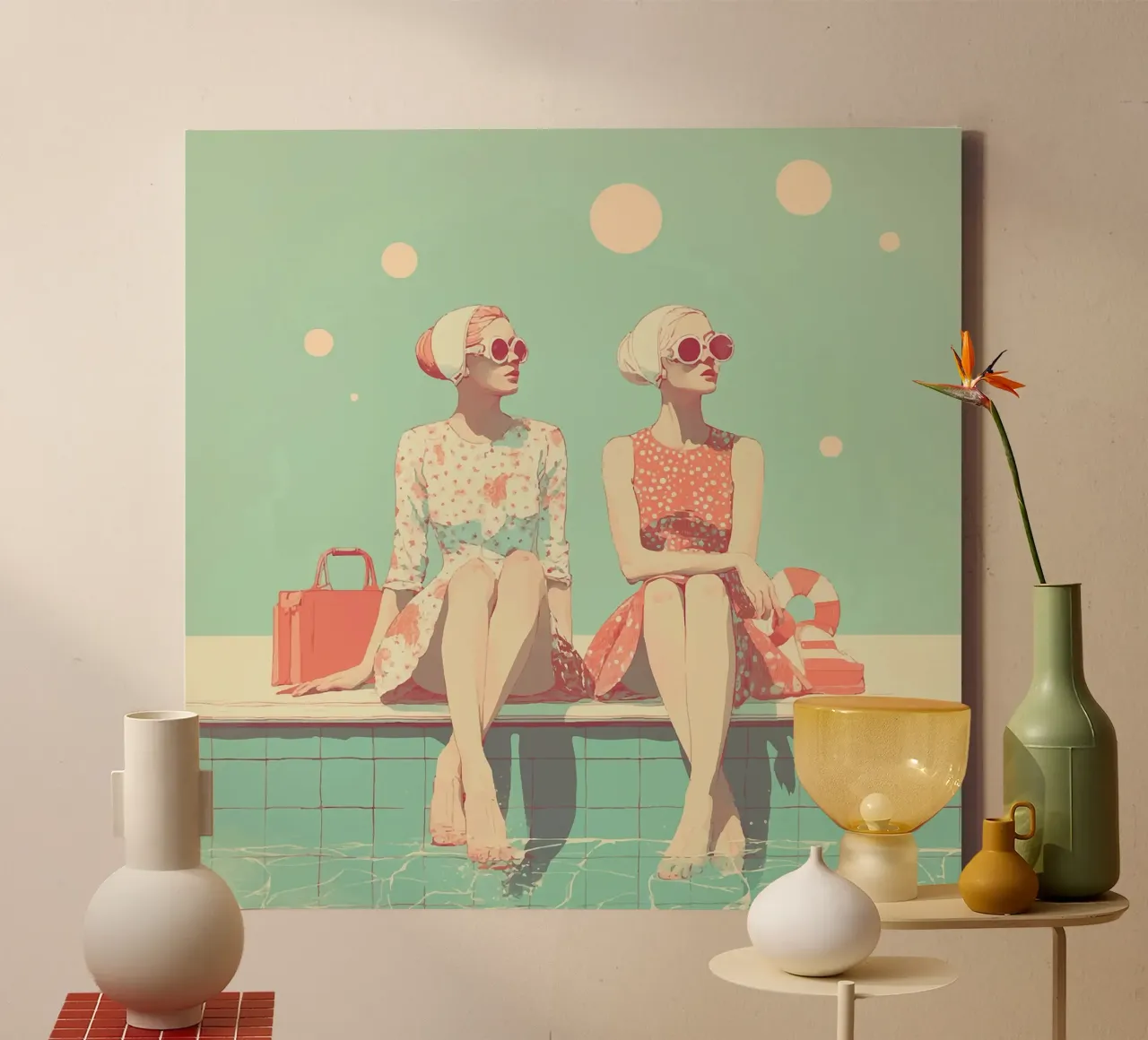 Geen zwemperiode canvas met Baklijst van Rita