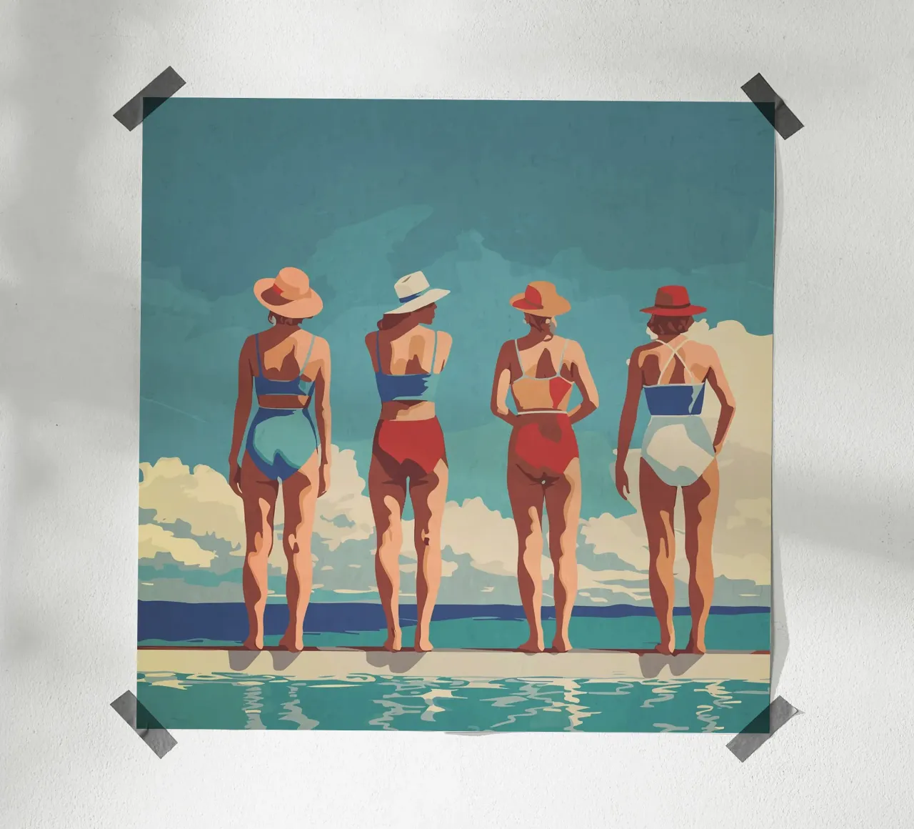 Mattina di mezza estate poster con telaio in plastica da Rita