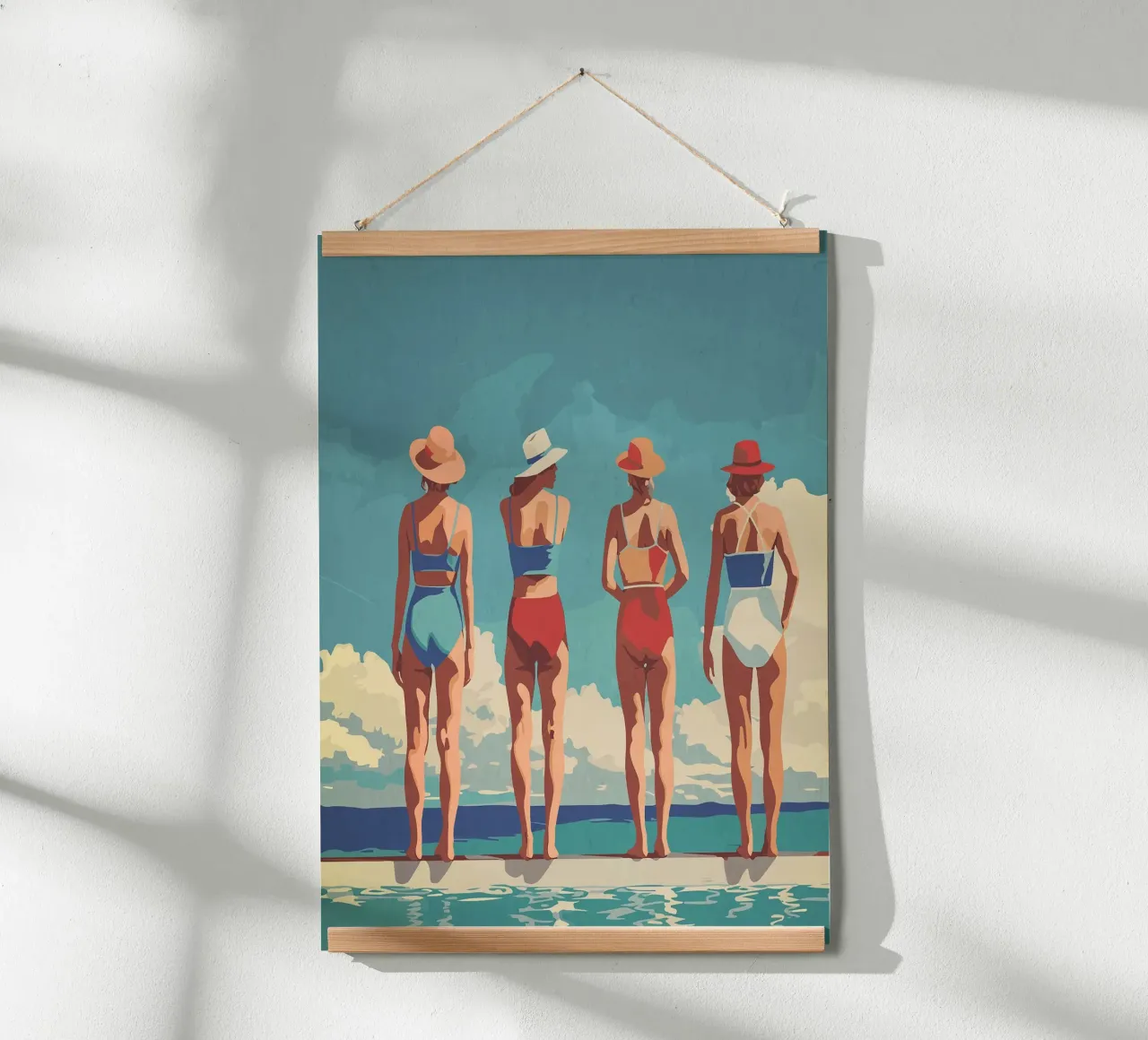 Mattina di mezza estate poster con telaio in plastica da Rita