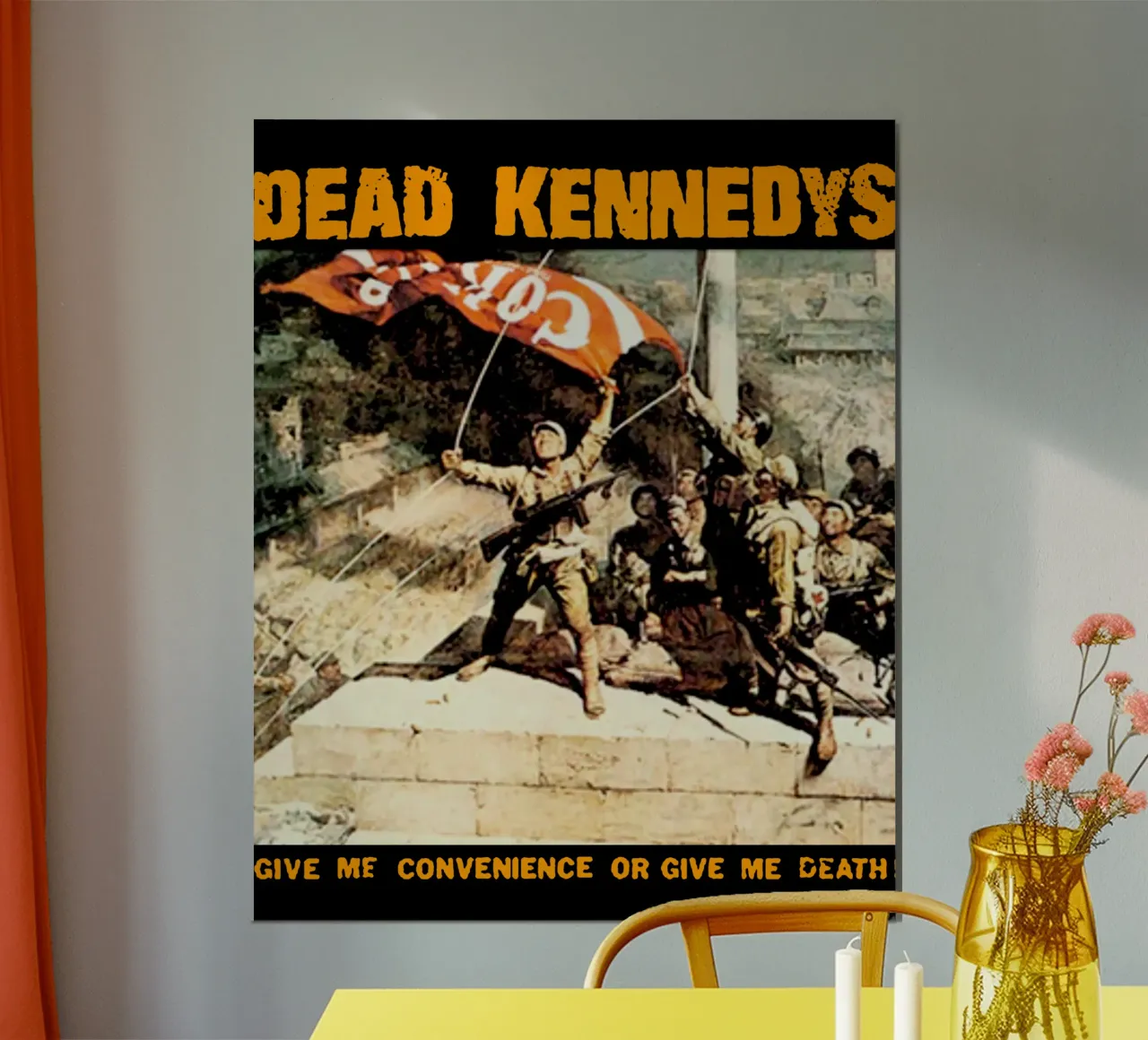 Arte dei Dead Kennedys poster con telaio in alluminio da grass.studio_