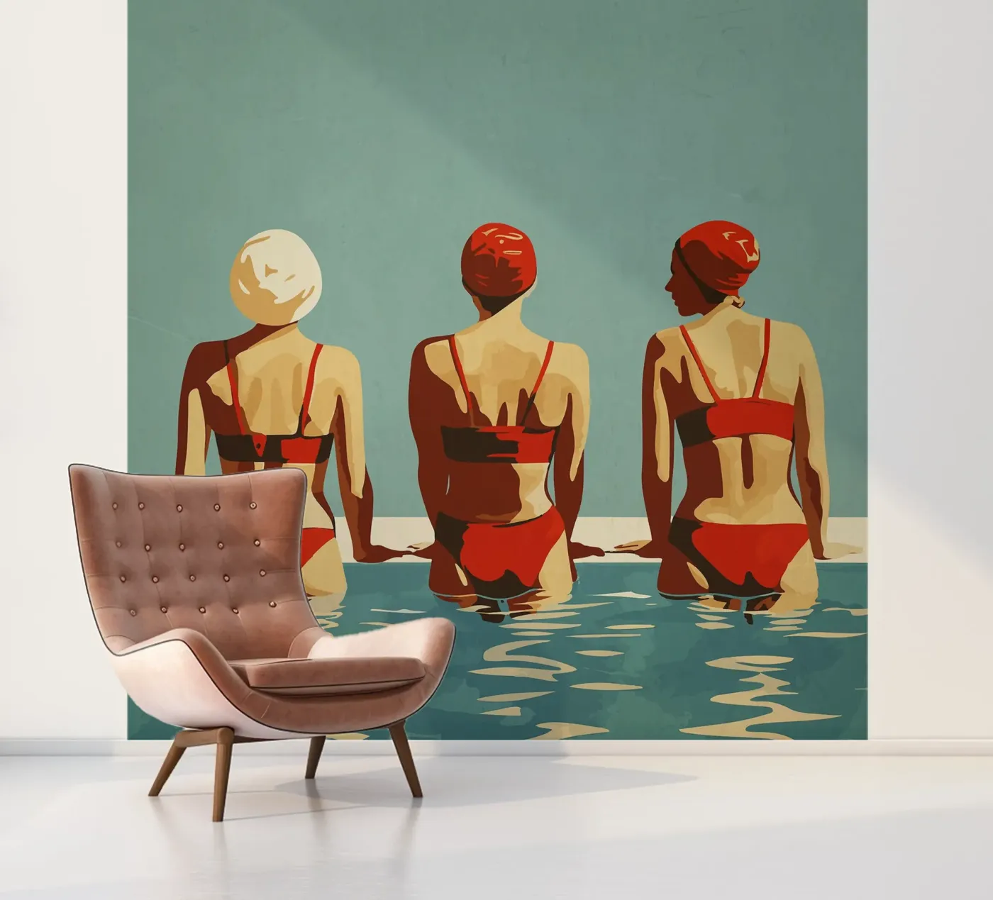 Red fotobehang van Rita
