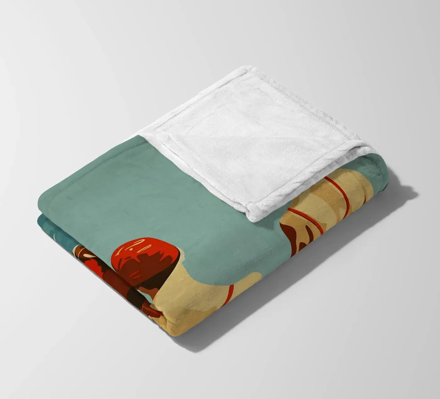 Rood fleecedeken van Rita