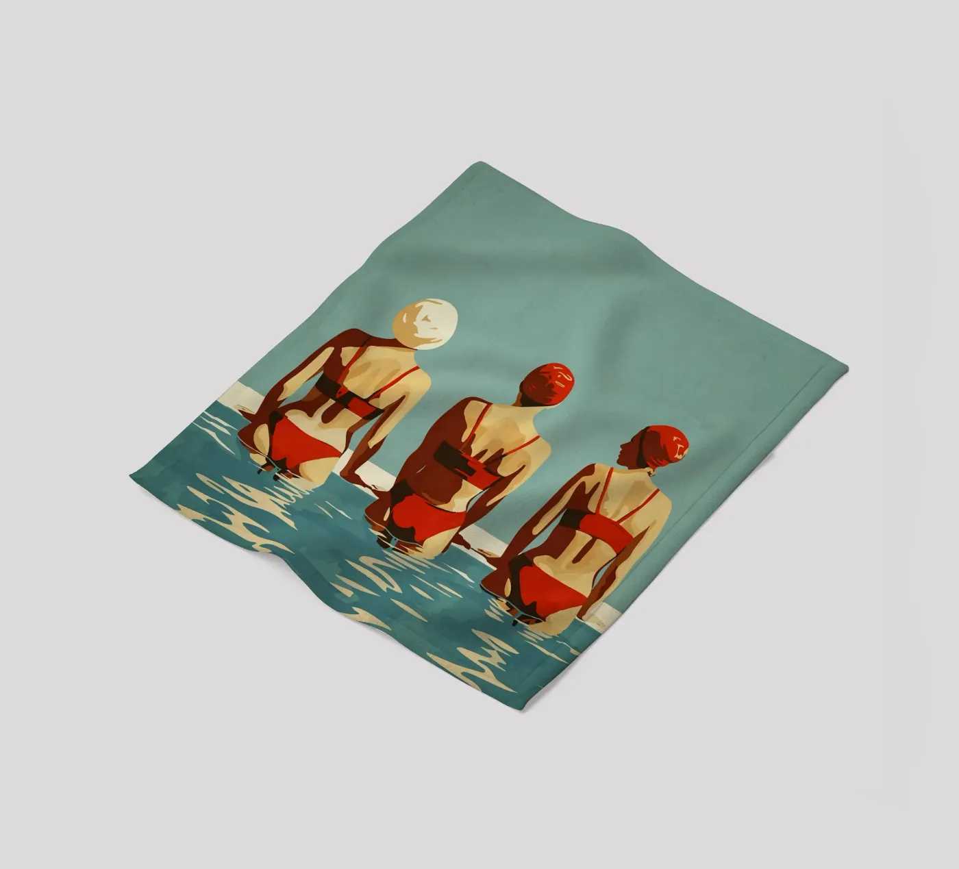 Rood fleecedeken van Rita