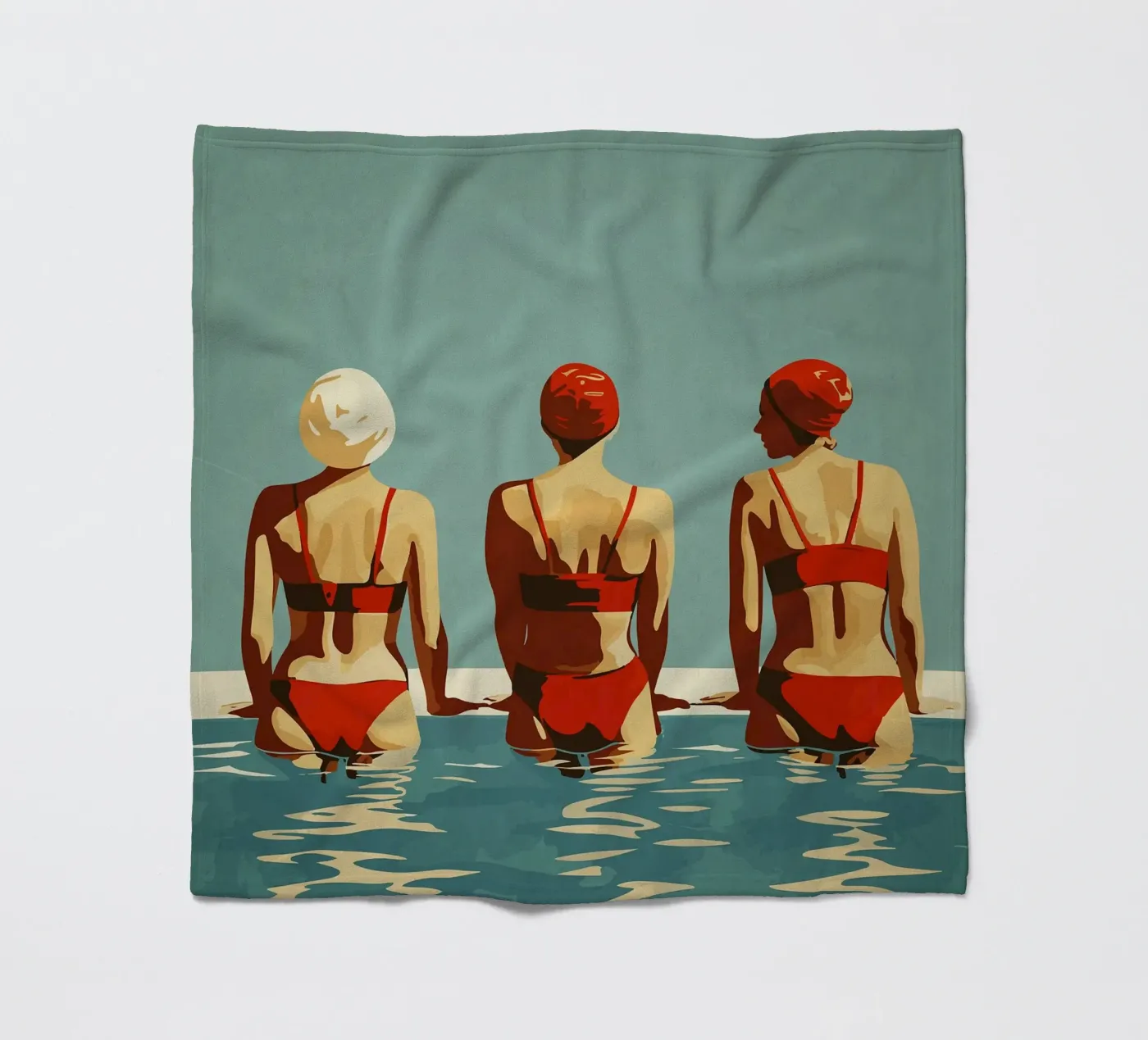 Rood fleecedeken van Rita