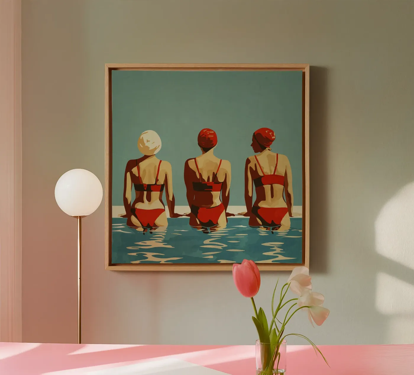 Red canvas by Rita