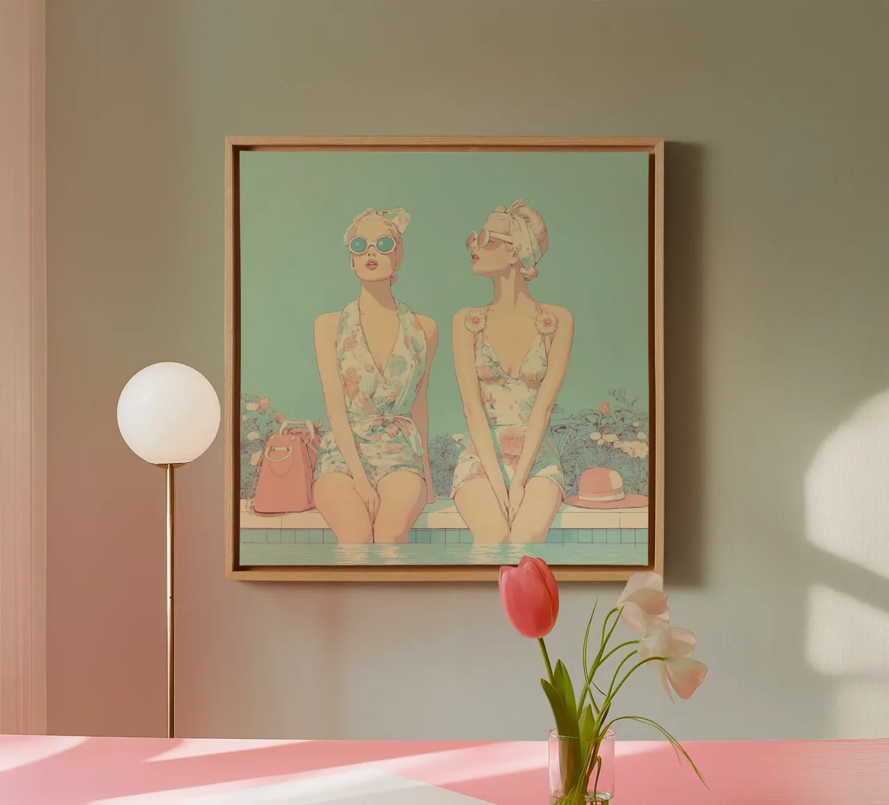 Verfrissend canvas met Baklijst van Rita