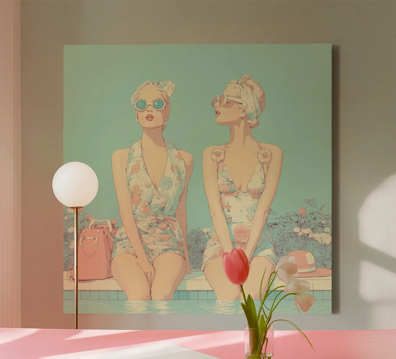 Verfrissend canvas met Baklijst van Rita