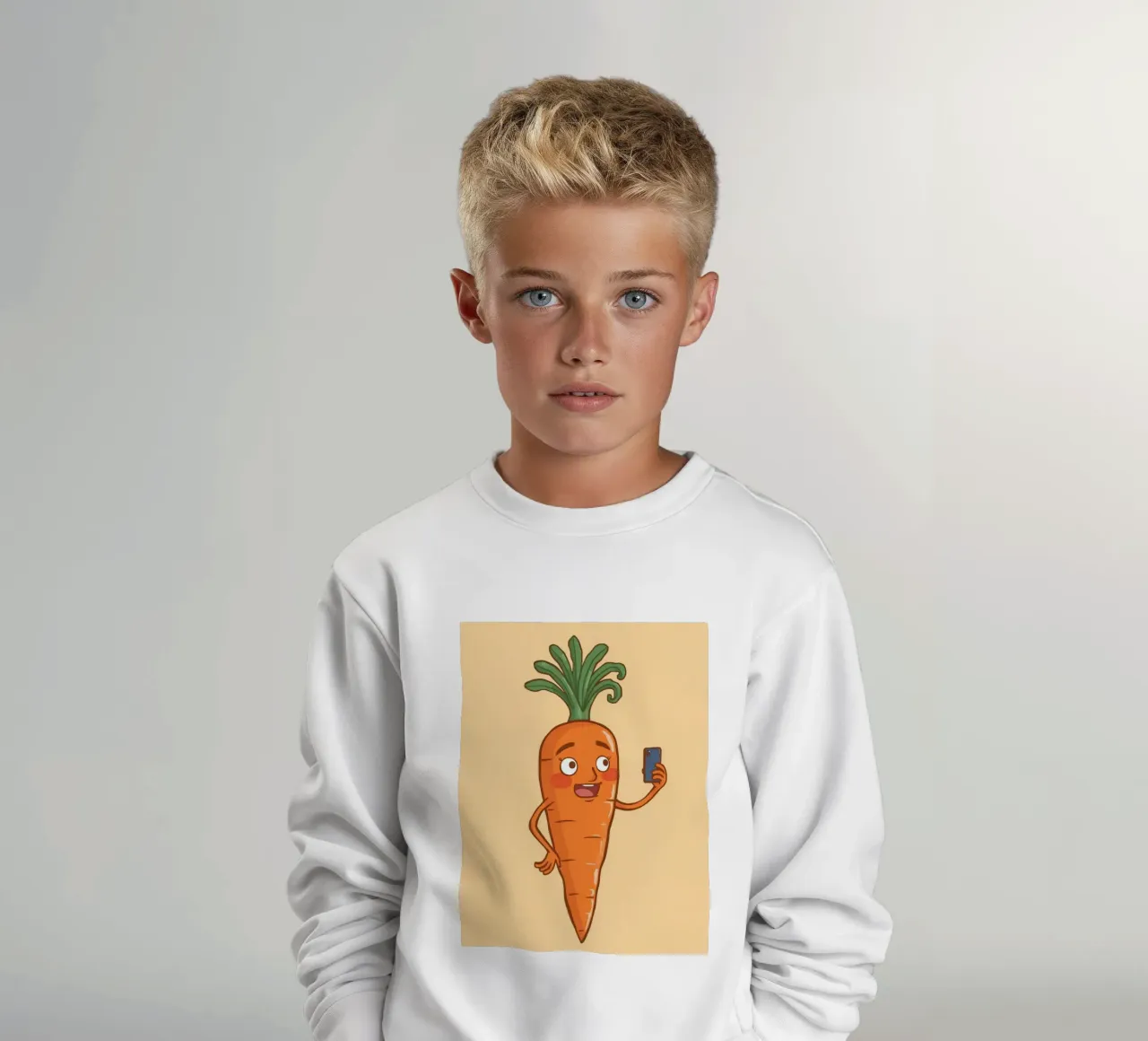 Carota Insta felpa bambino da DesignDoodle