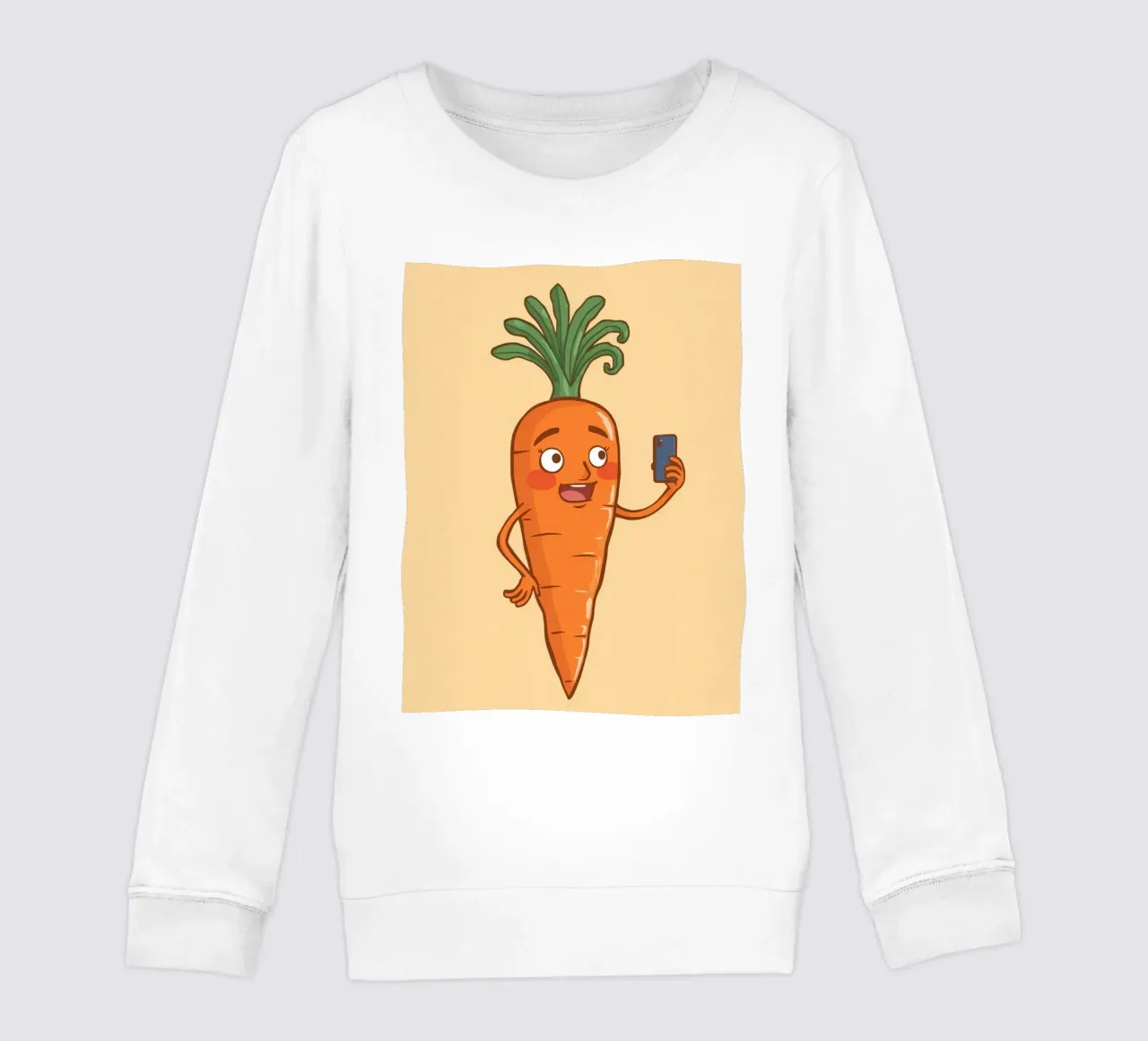 Carota Insta felpa bambino da DesignDoodle
