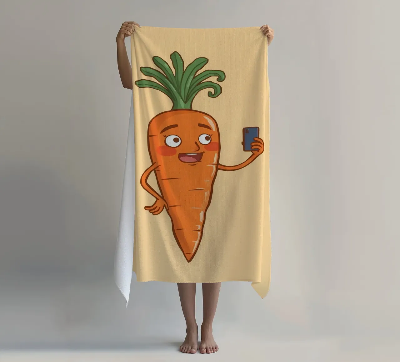 Carota Insta telo mare da DesignDoodle
