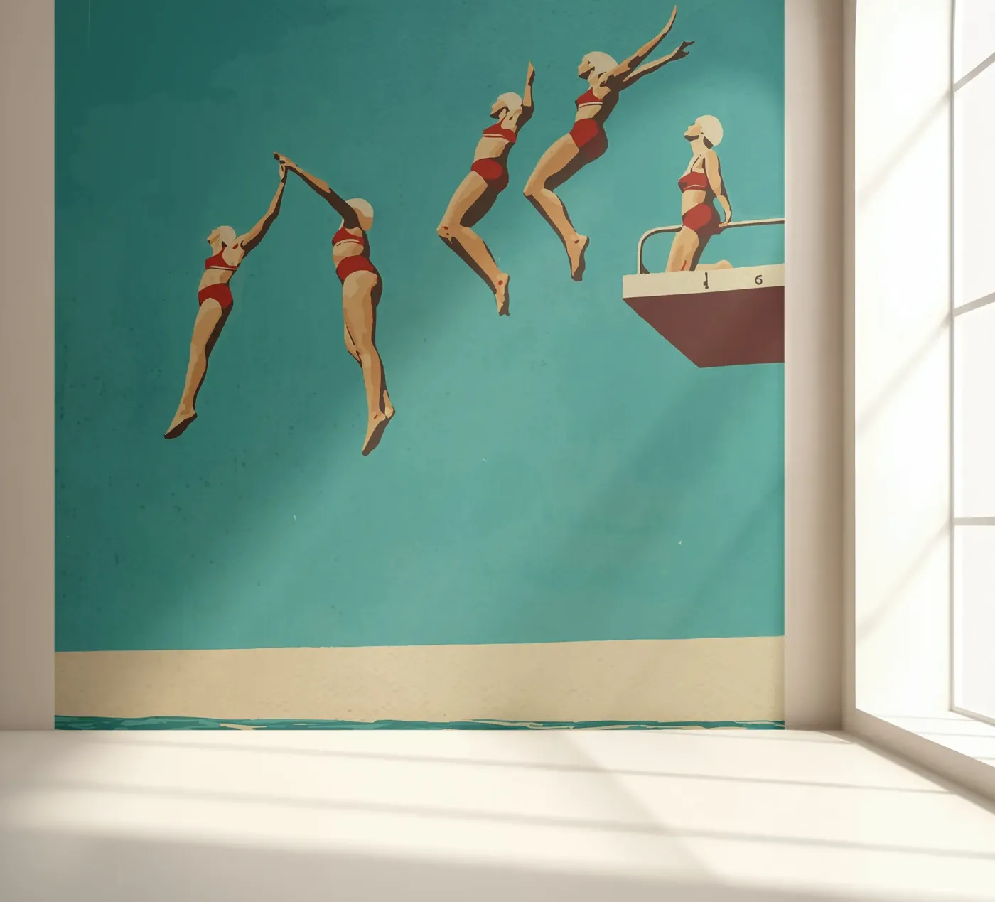 Sequential dive papier peint photo de Rita