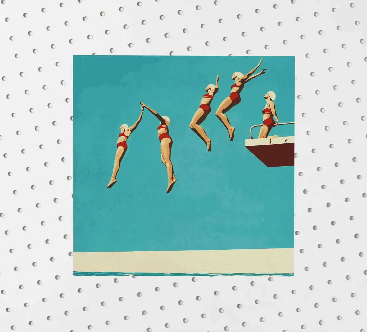 Sequential dive sticker by Rita