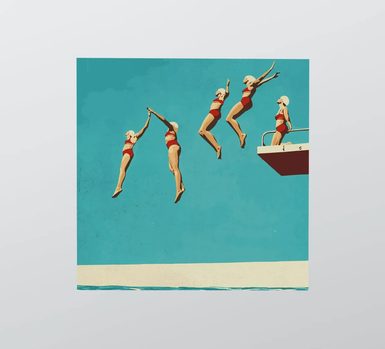 Sequential dive sticker by Rita