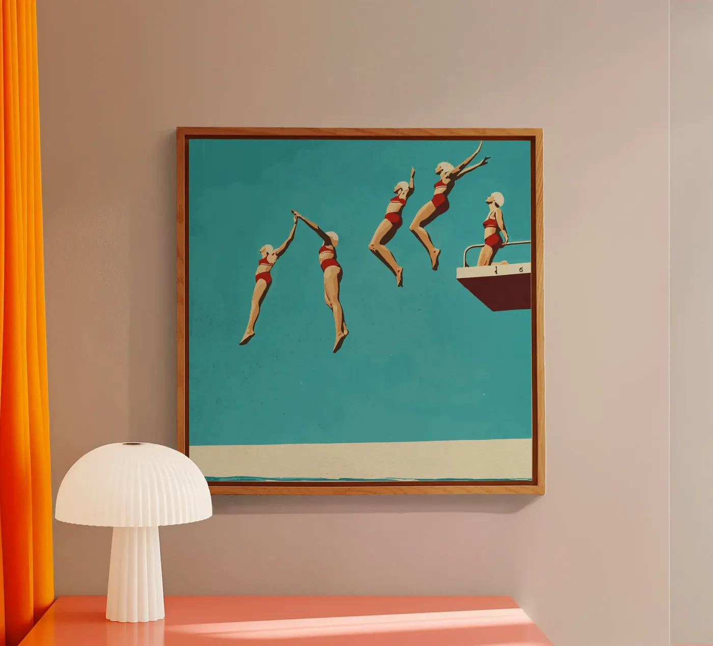 Sequential dive acrylic glass by Rita