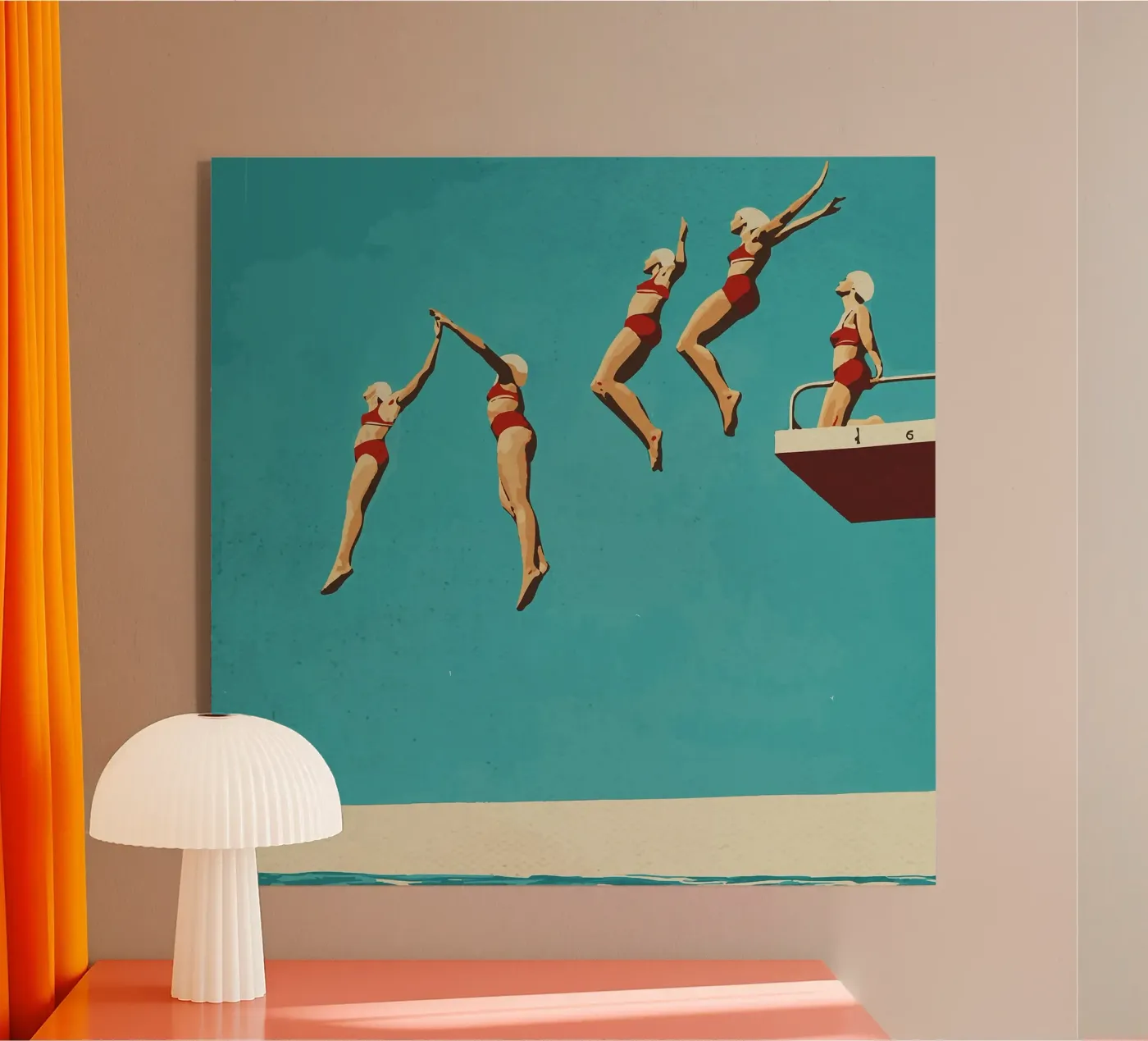 Sequential dive acrylic glass by Rita