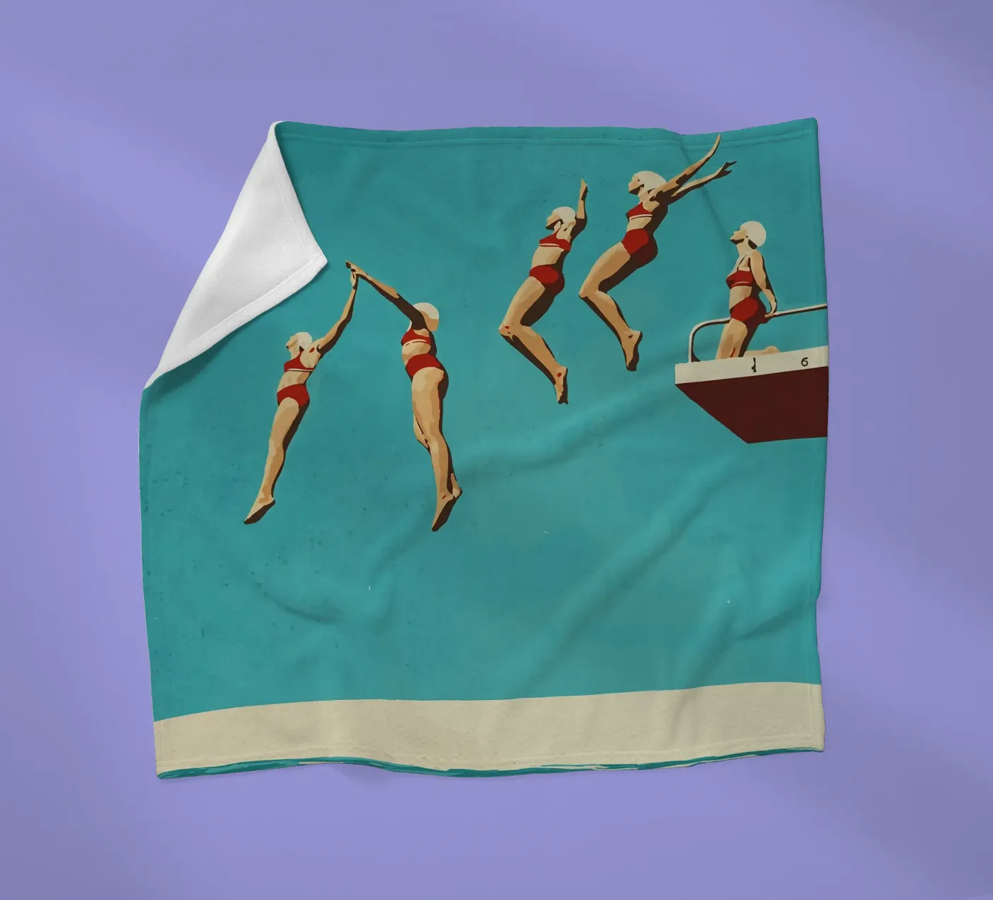 Sequential dive plaid polaire de Rita