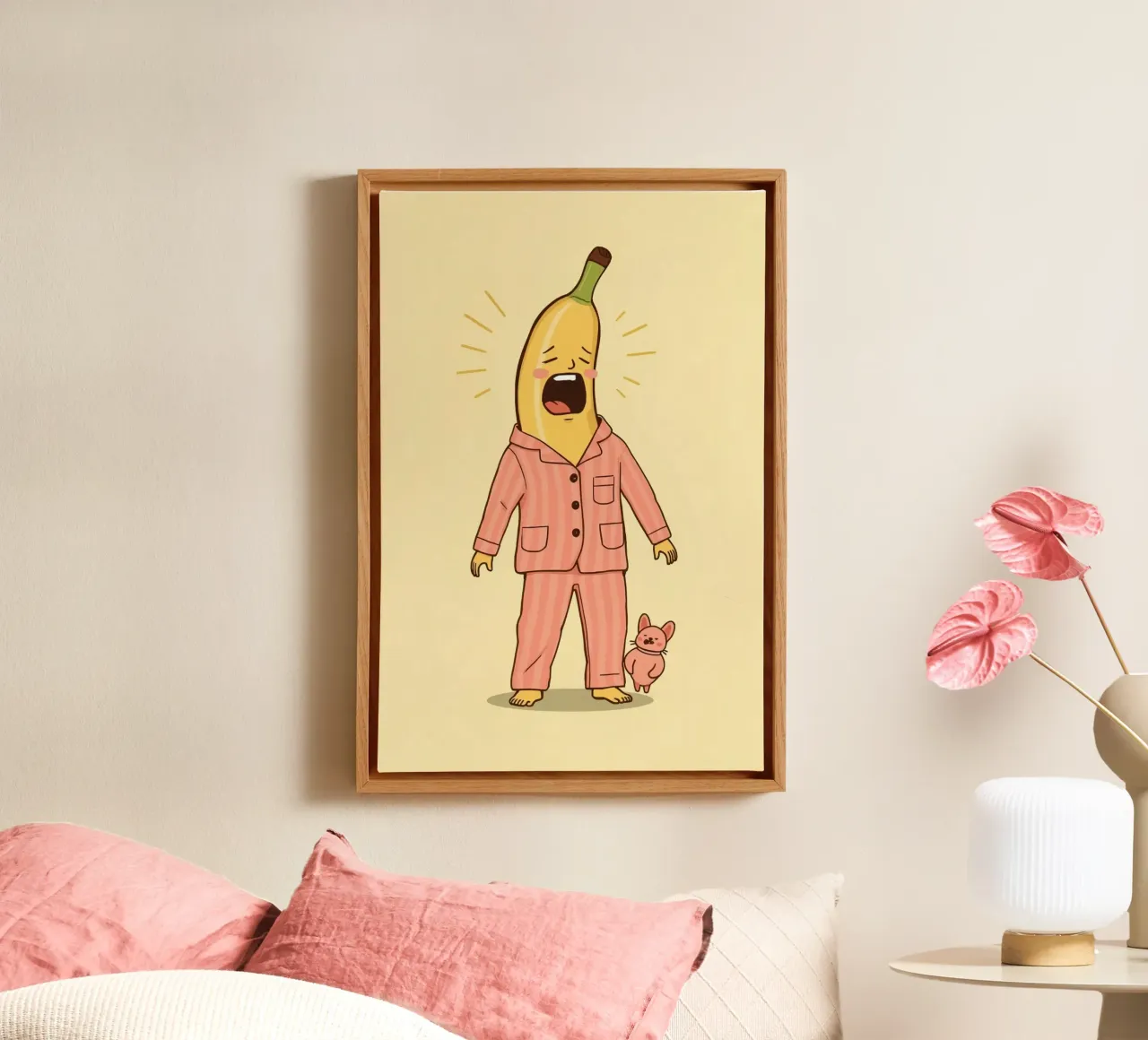 Pajama-na tela con Cornice a cassetta da DesignDoodle