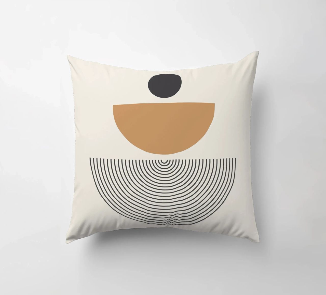 Abstract Boho mid century Pattern 01 decorative cushion by Paigaam Studio