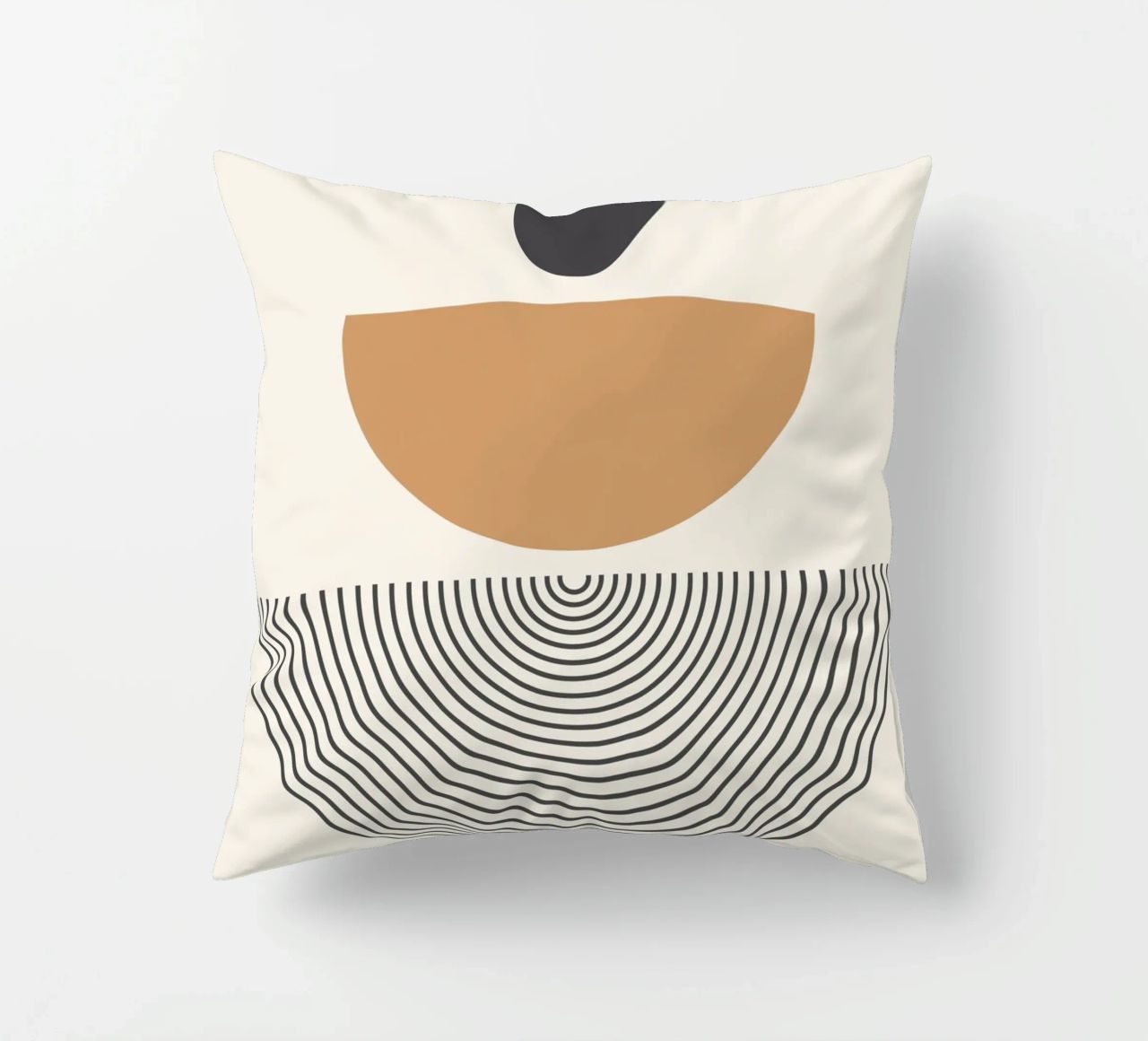 Abstract Boho mid century Pattern 01 decorative cushion by Paigaam Studio
