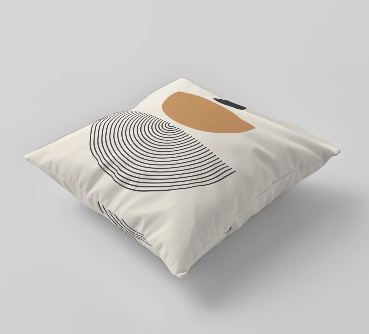 Abstract Boho mid century Pattern 01 decorative cushion by Paigaam Studio