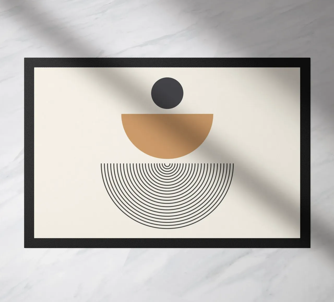 Abstract Boho midden eeuws Patroon 01 deurmat van Paigaam Studio